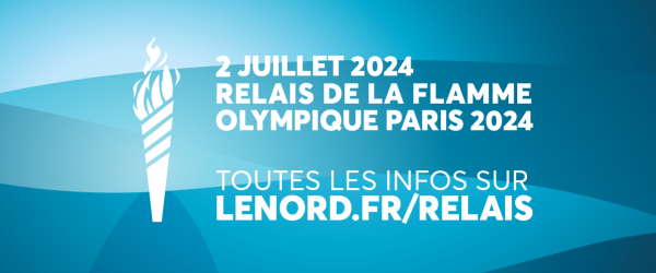2 juillet 2024, relais de la flamme olympique Paris 2024. Toutes les infos sur lenord.fr/relais