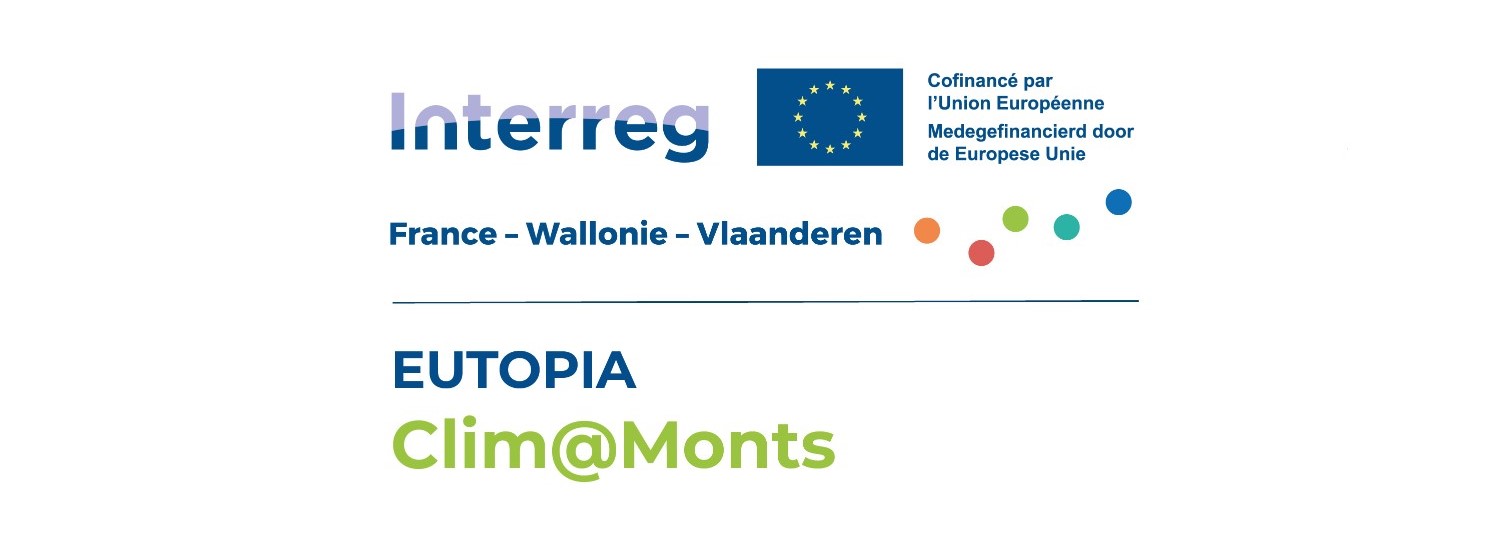 Cofinancé par l'Union européenne - Interreg Flandre-Wallonie-Vlaanderen - EUTOPIA Clim@Monts&nbsp;