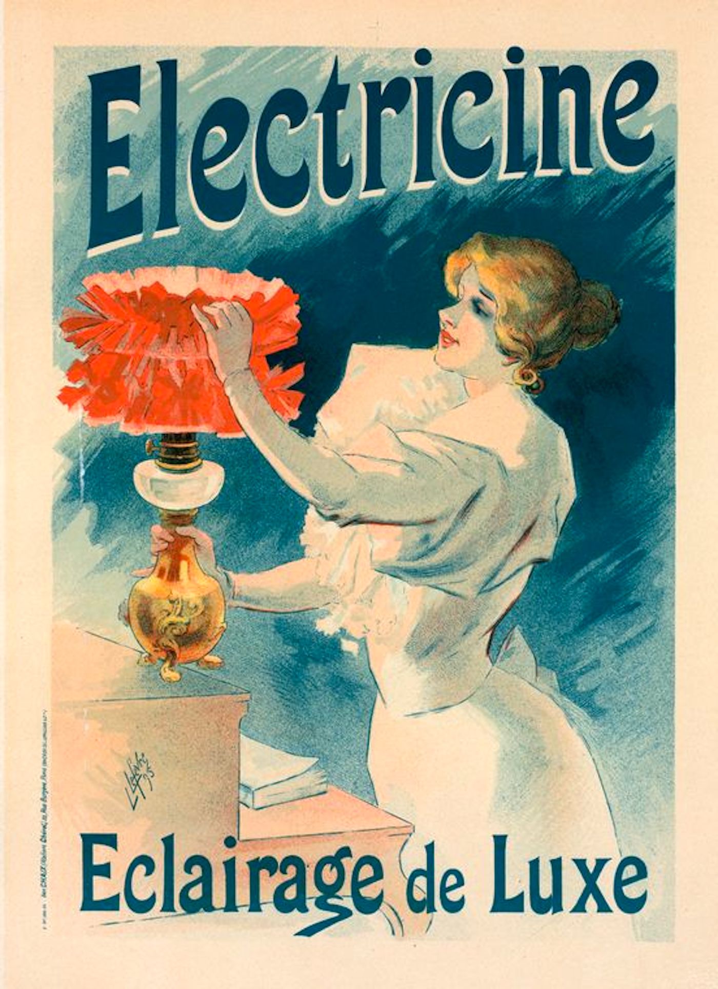 Affiche de publicité pour l'électricité.